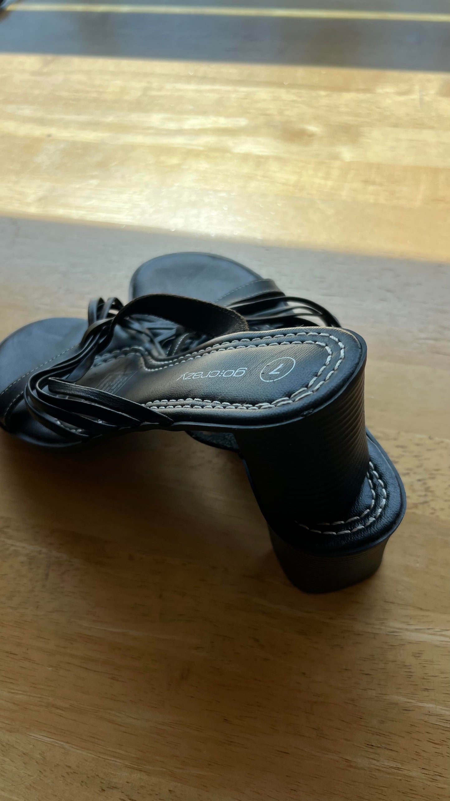 00s Black Heel Sandals