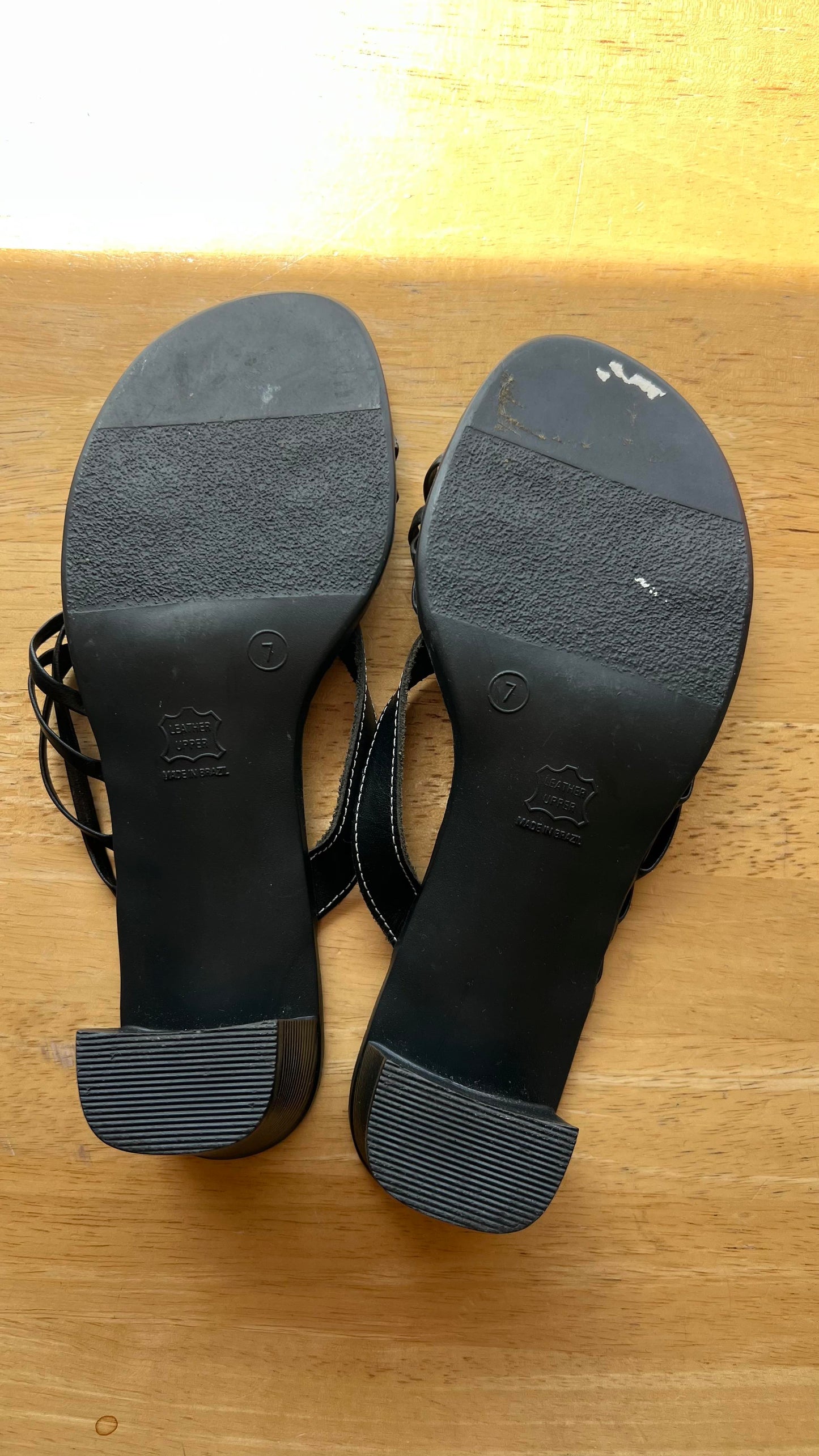 00s Black Heel Sandals
