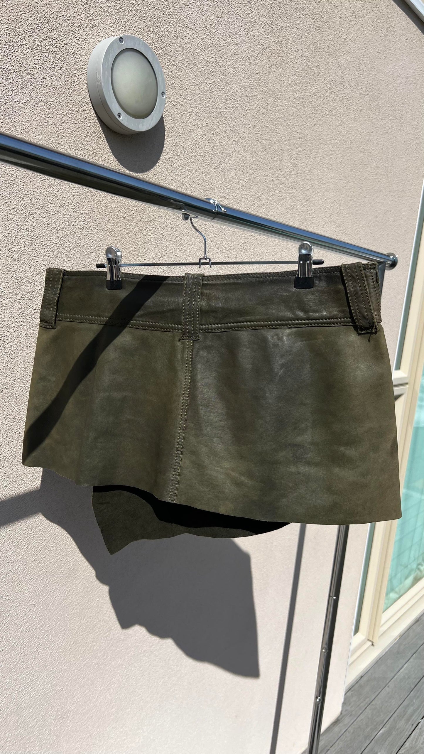 00s Diesel Leather Mini Skirt