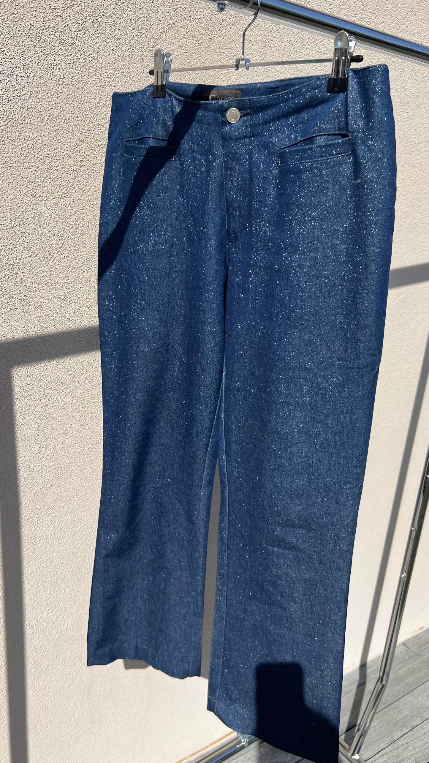 00s Sparkle Denim Flares