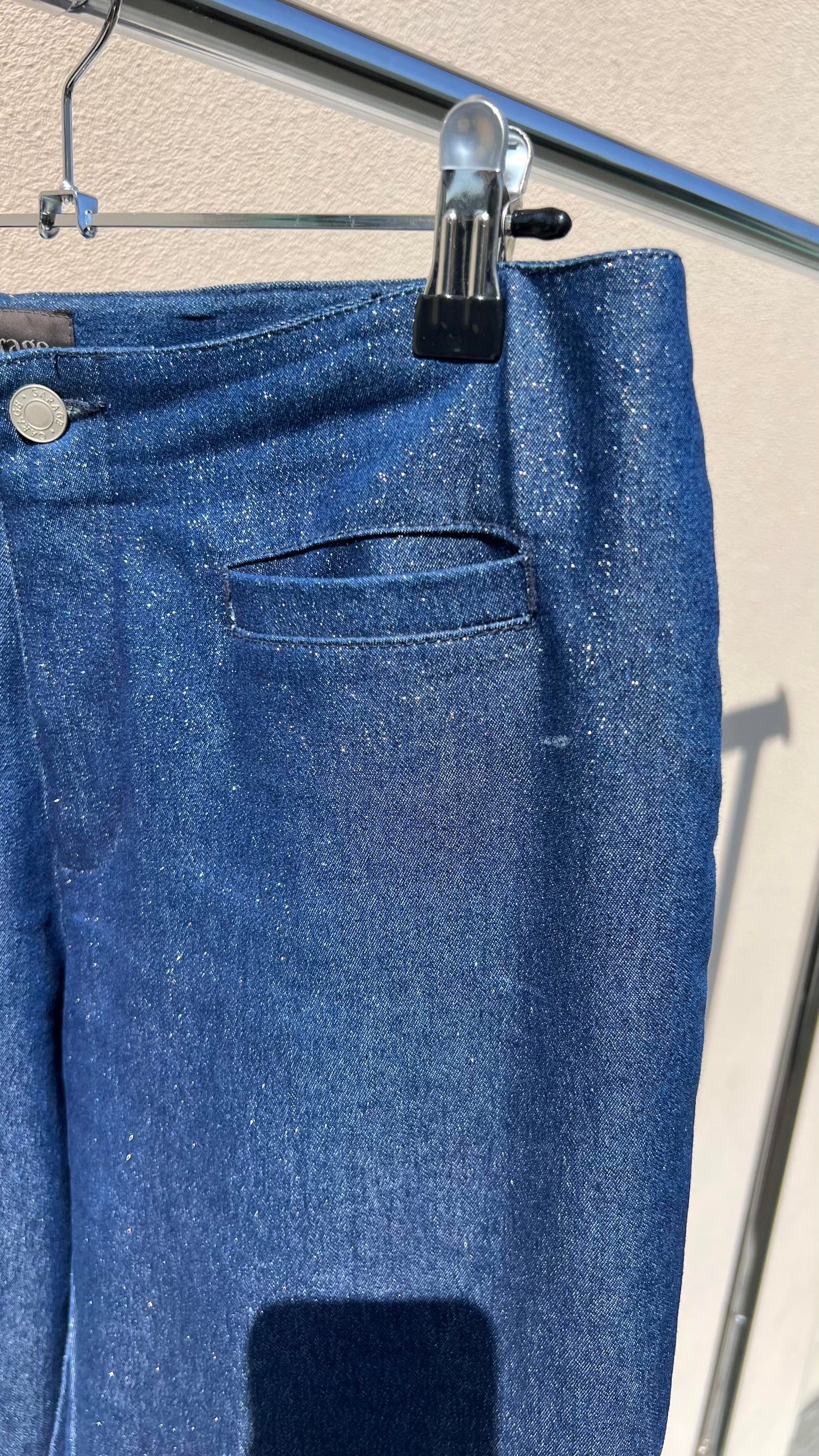 00s Sparkle Denim Flares