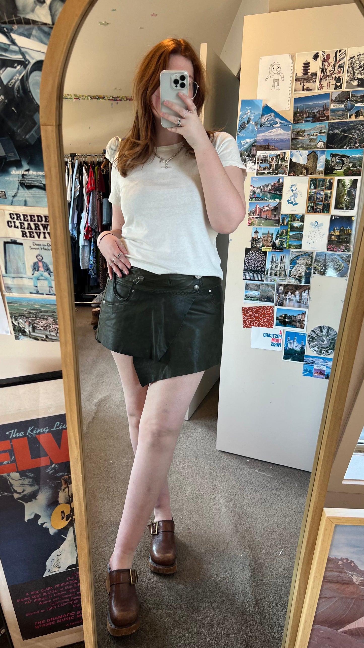 00s Diesel Leather Mini Skirt