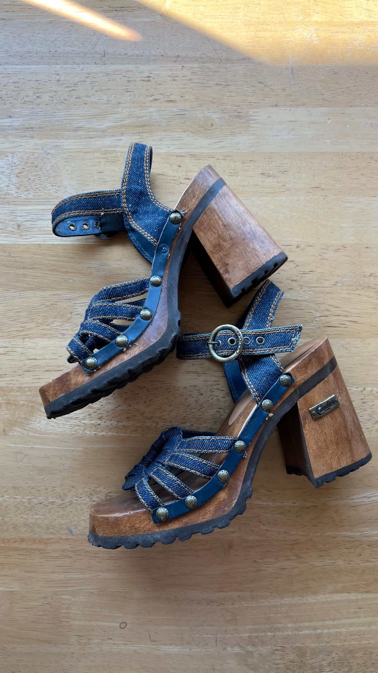 00s Denim Heels