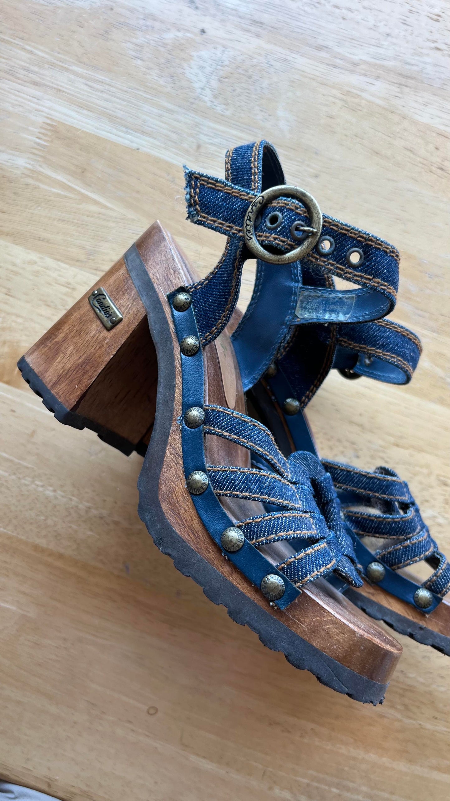 00s Denim Heels