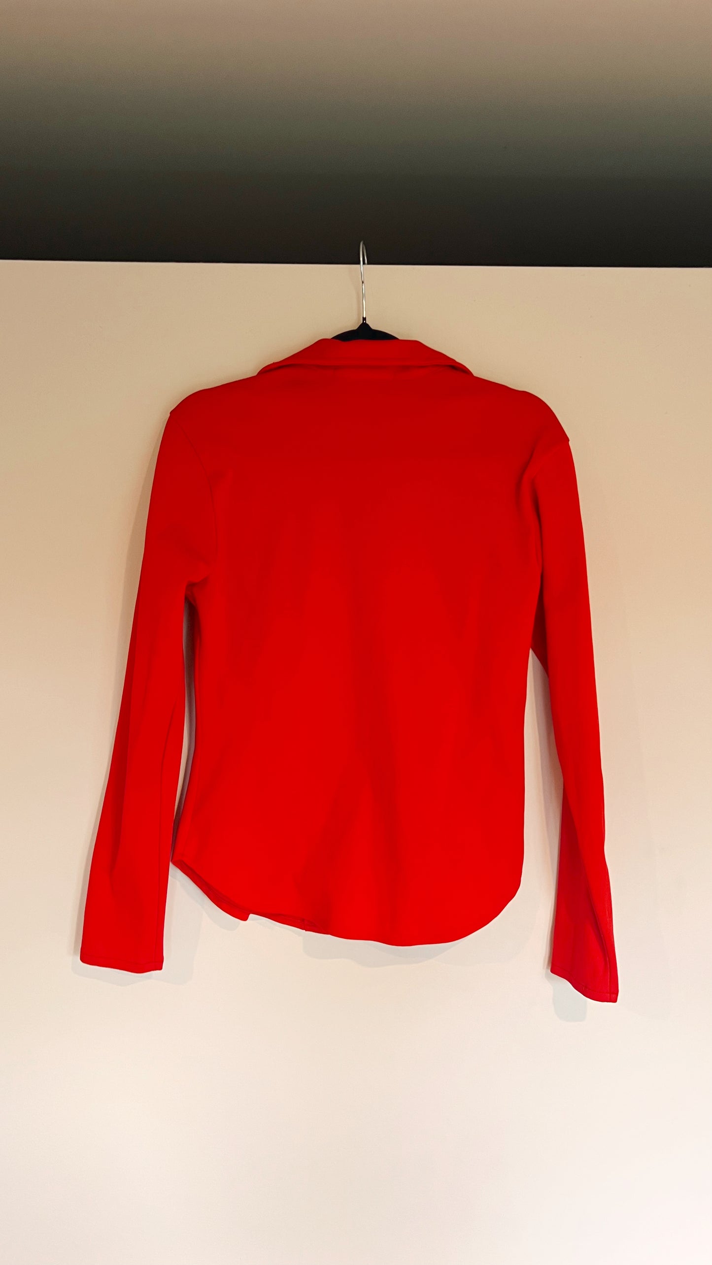 Y2K Red Zip Top