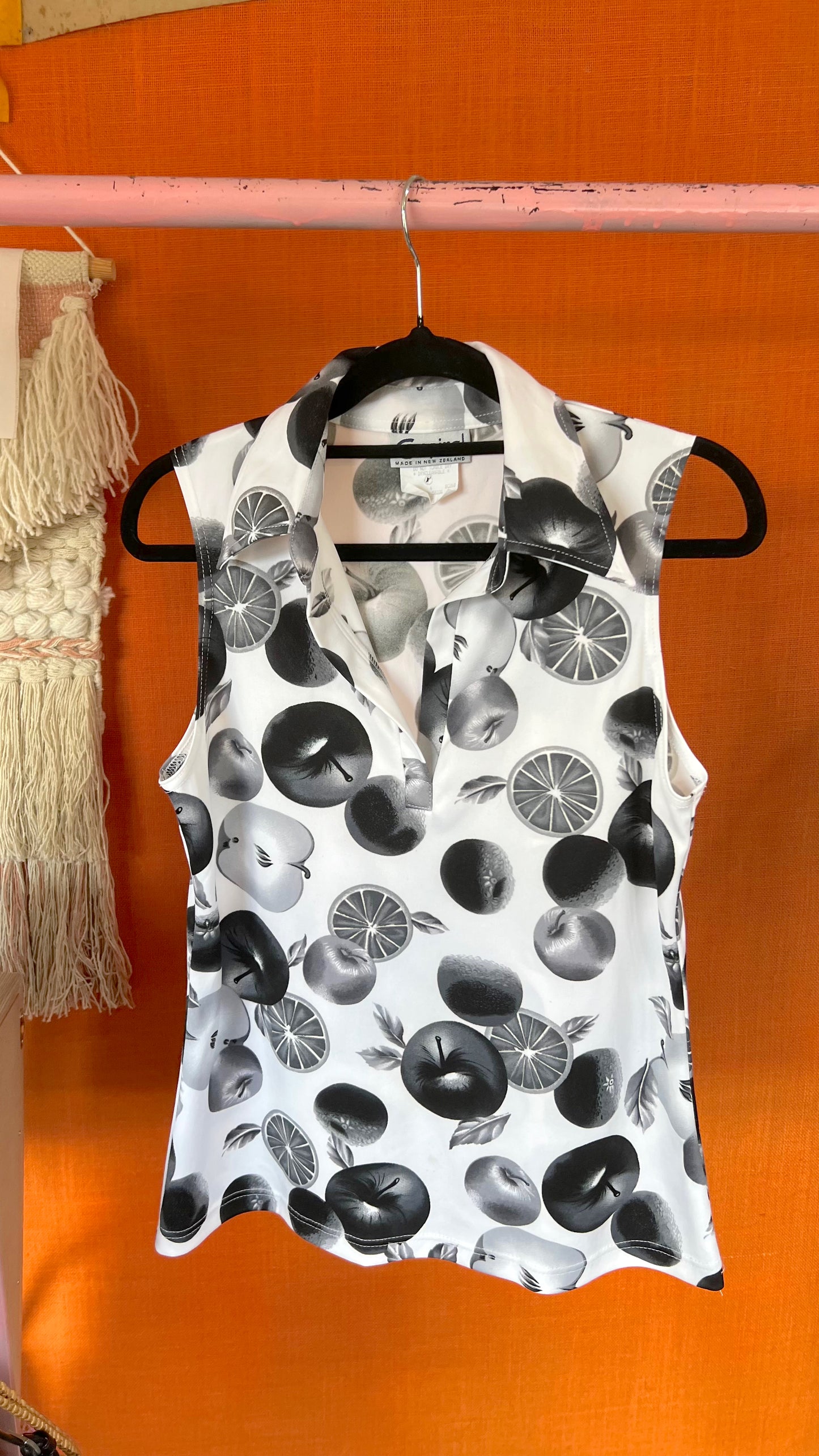90s Fruit Pattern Top