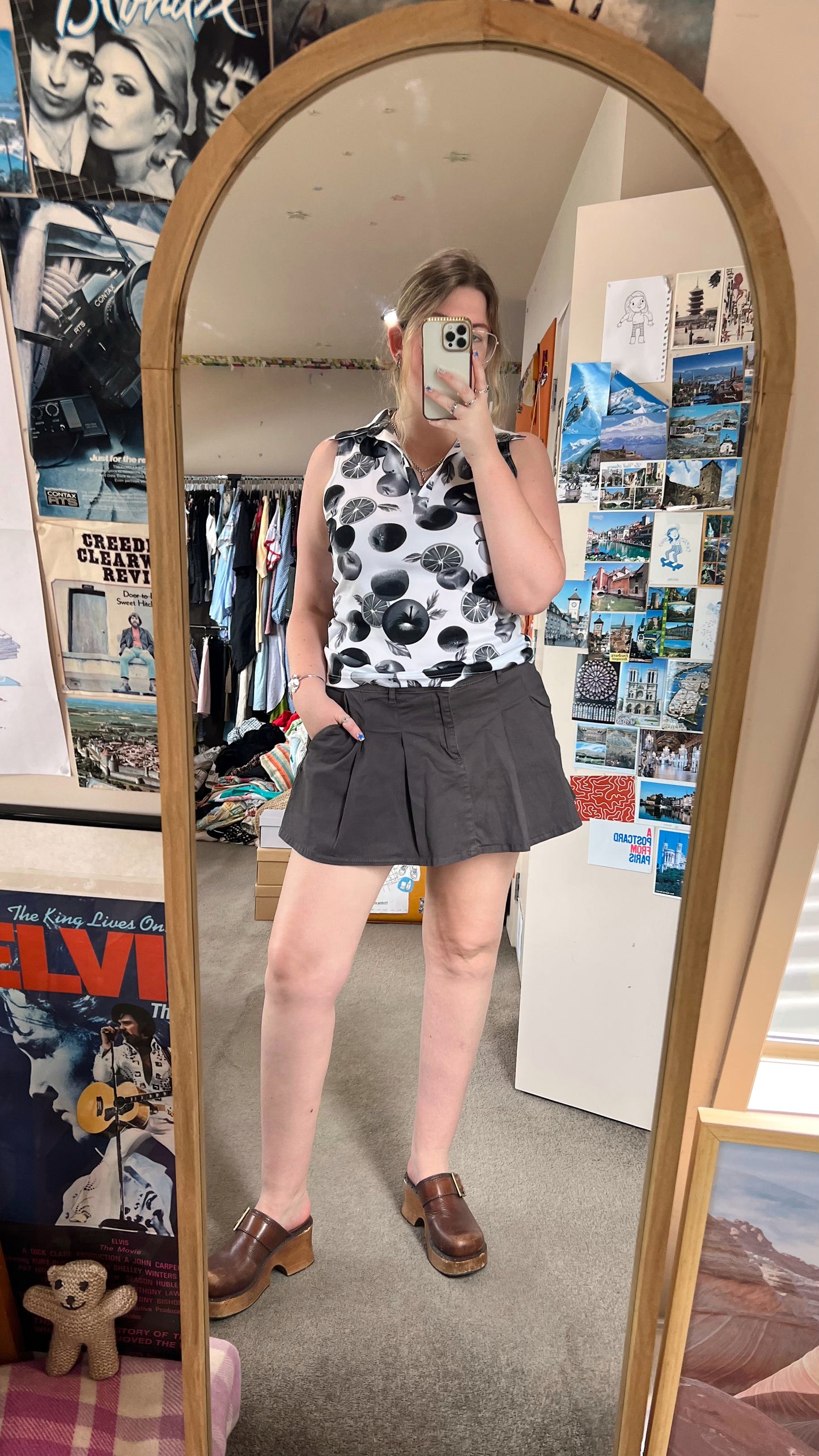 90s Fruit Pattern Top