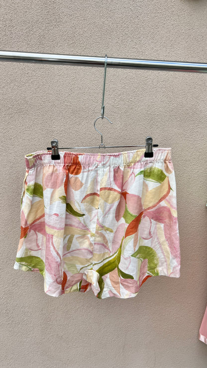 Floral Linen Boxer Shorts
