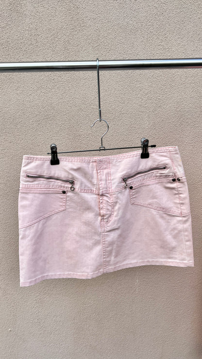 00s Pink Micro Mini Skirt | USA Vintage