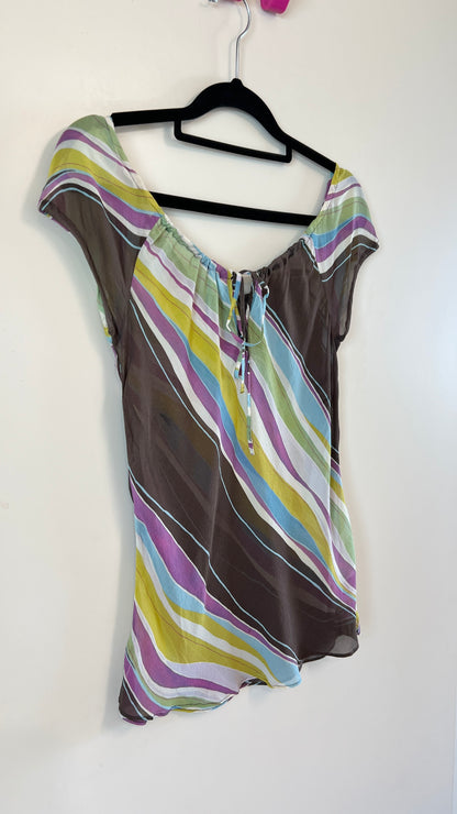 00s Silk Sheer Top