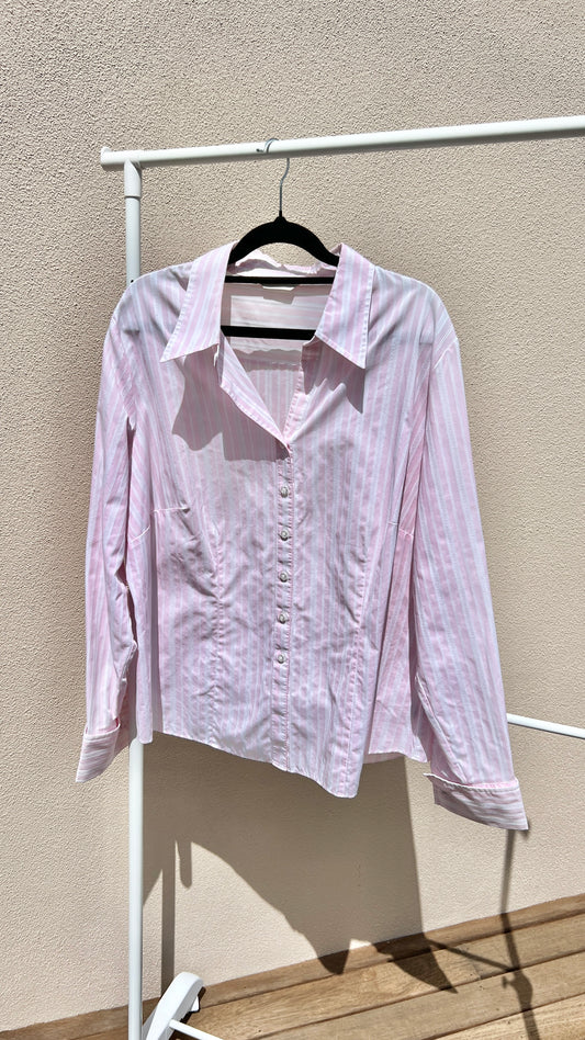 00s Pink Stripe Button Down