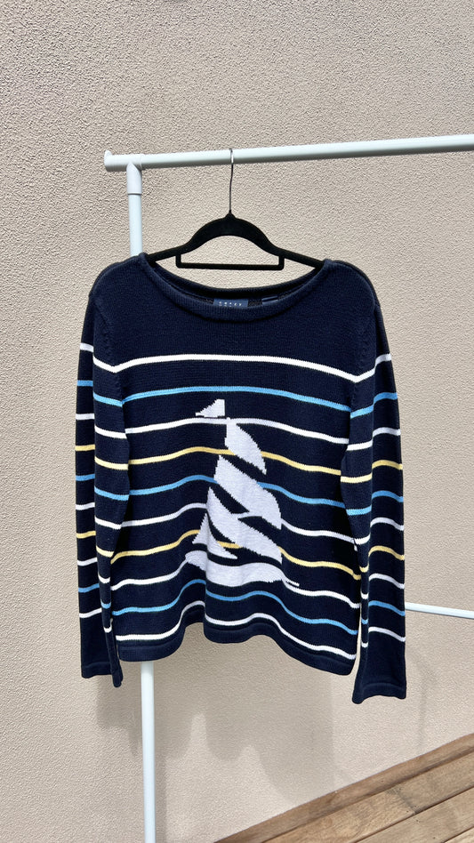 90s Yacht Cotton Jumper