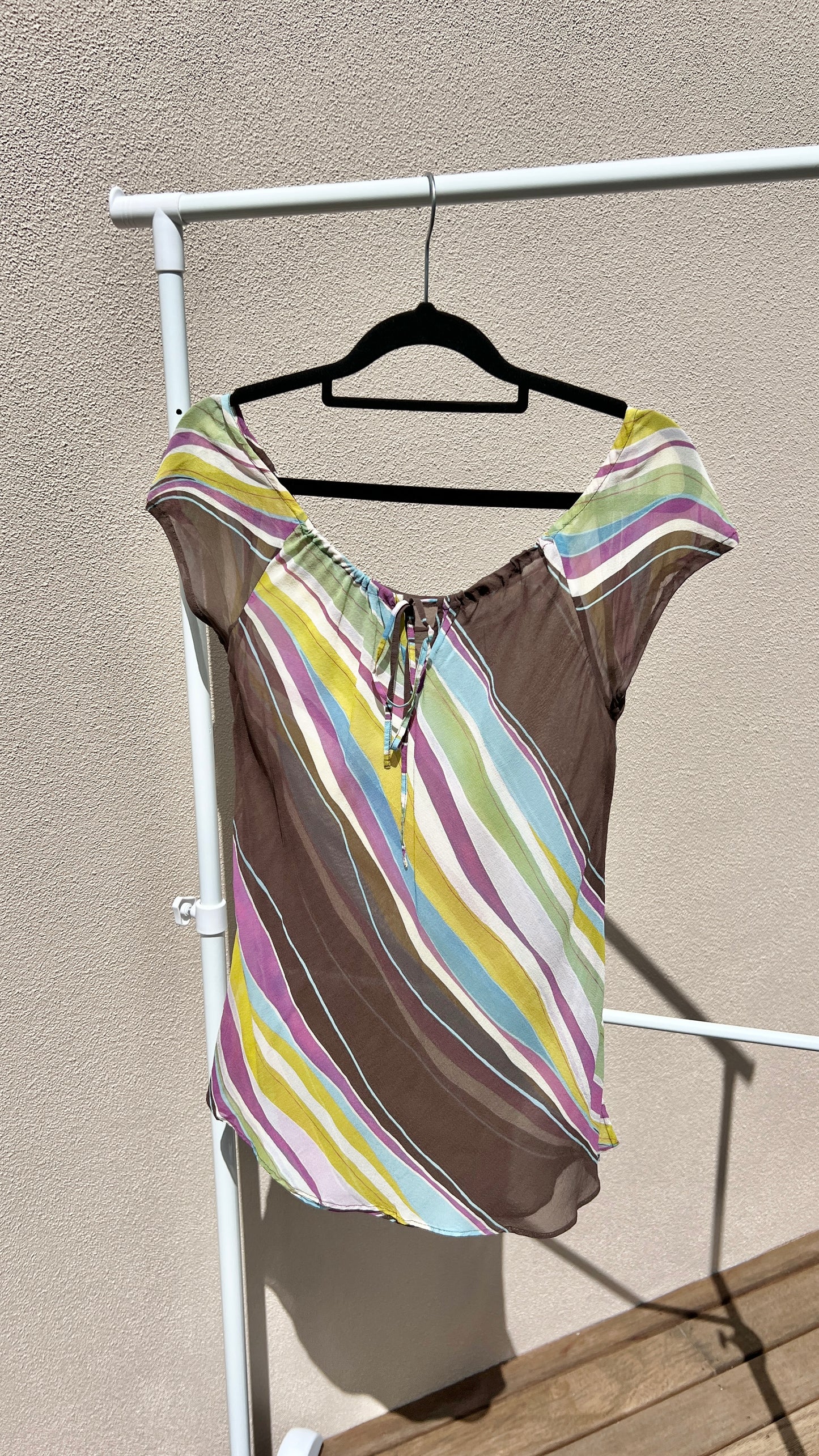 00s Silk Sheer Top