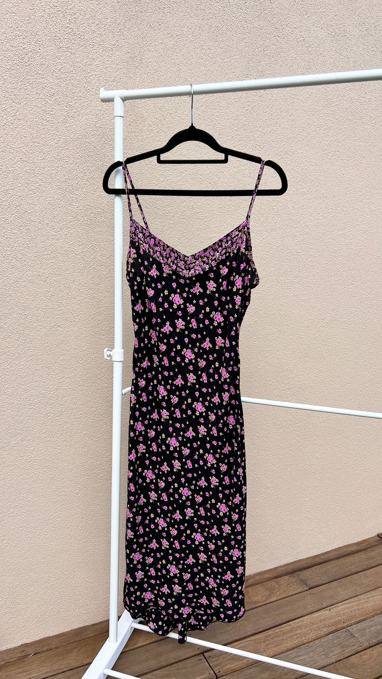 00s Floral Slip Dress