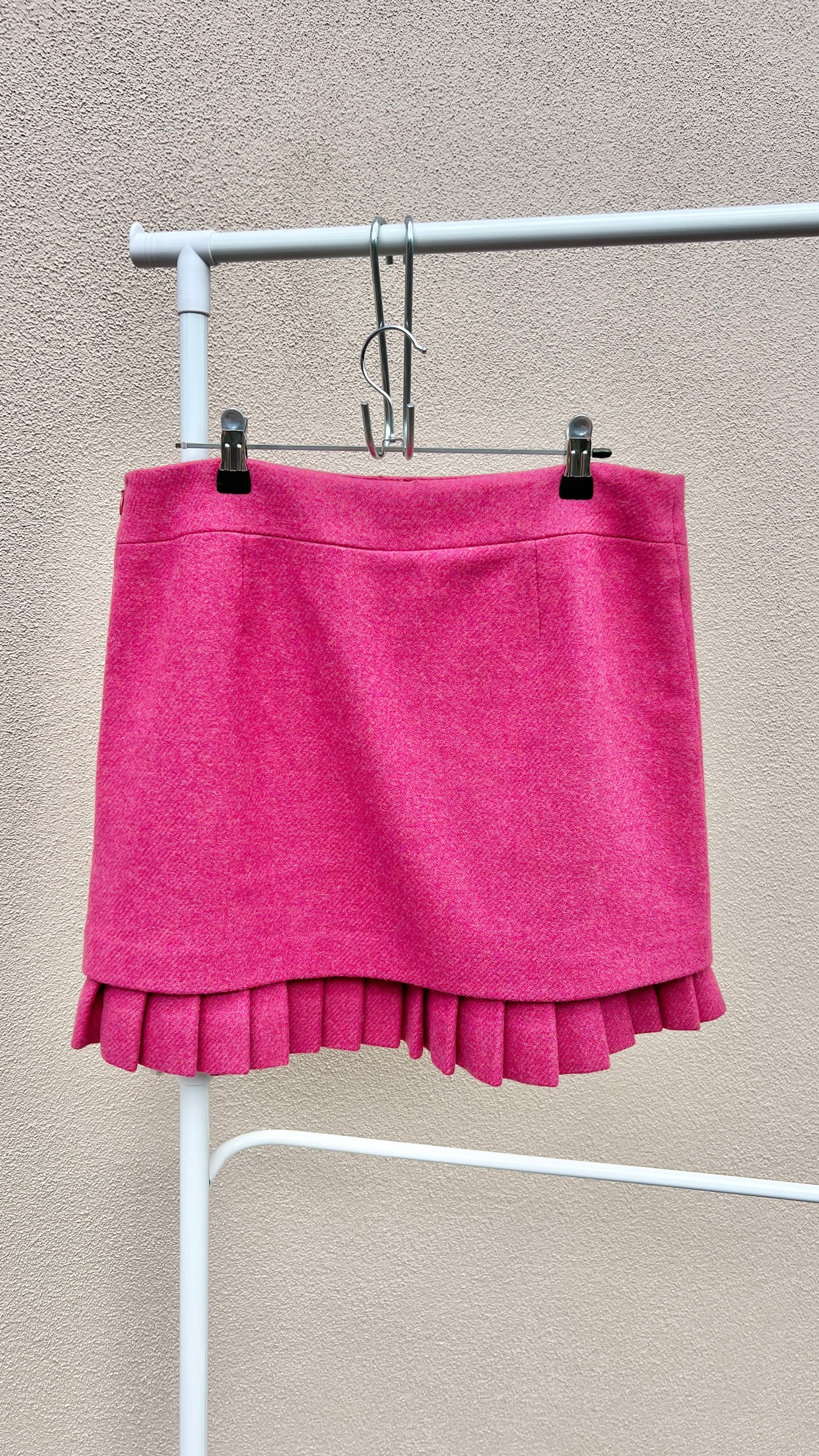 90s Pink Pleat Mini Skirt