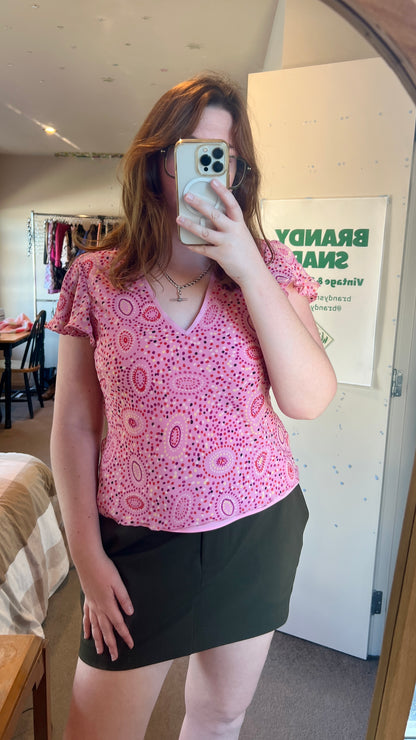 00s Pink Silk Top